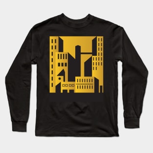 Golden City Art Deco Long Sleeve T-Shirt